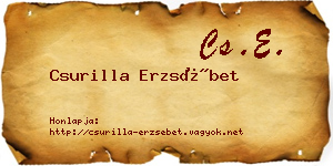 Csurilla Erzsébet névjegykártya